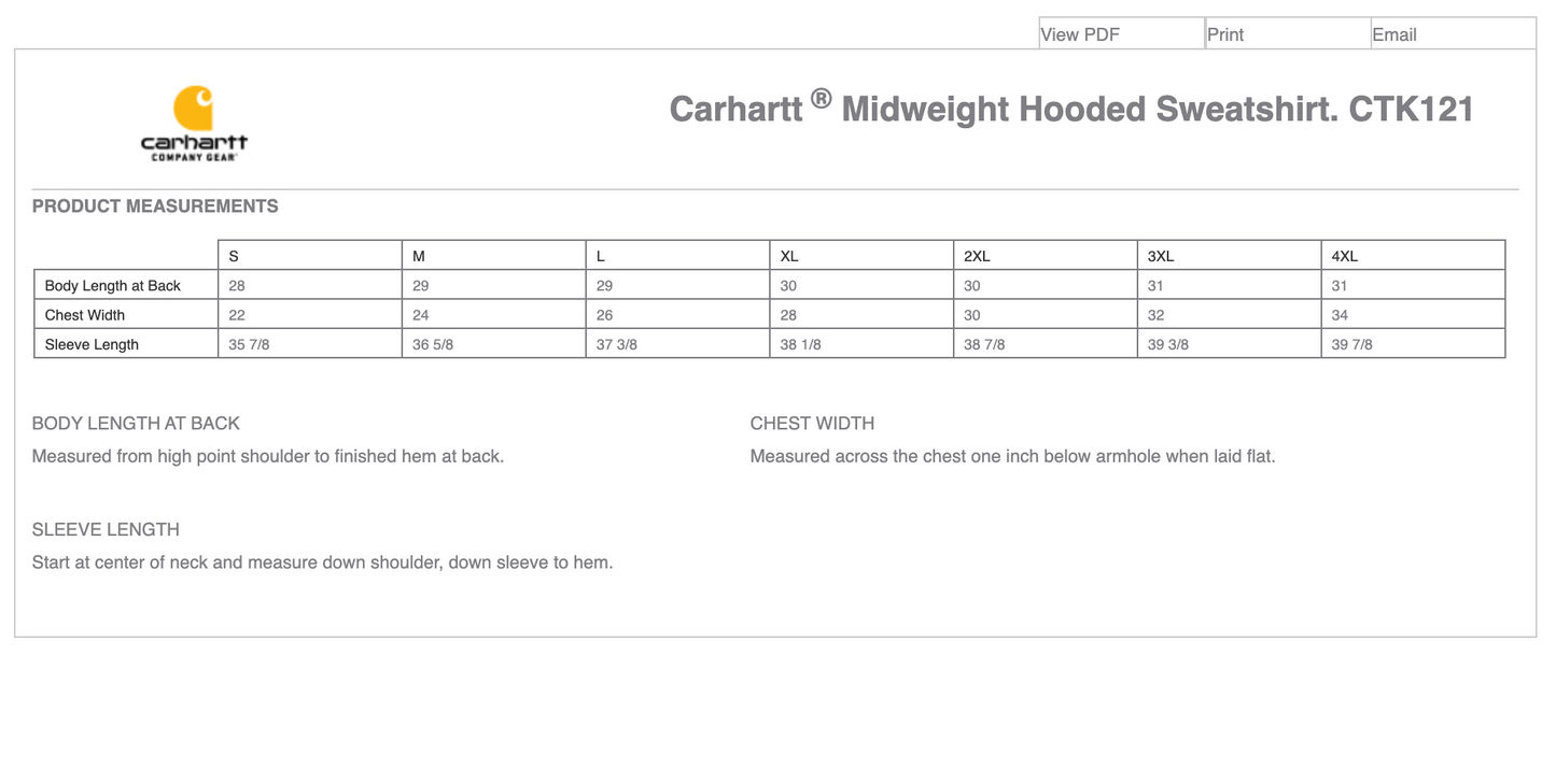 Carhartt ® Midweight Hooded Sweatshirt