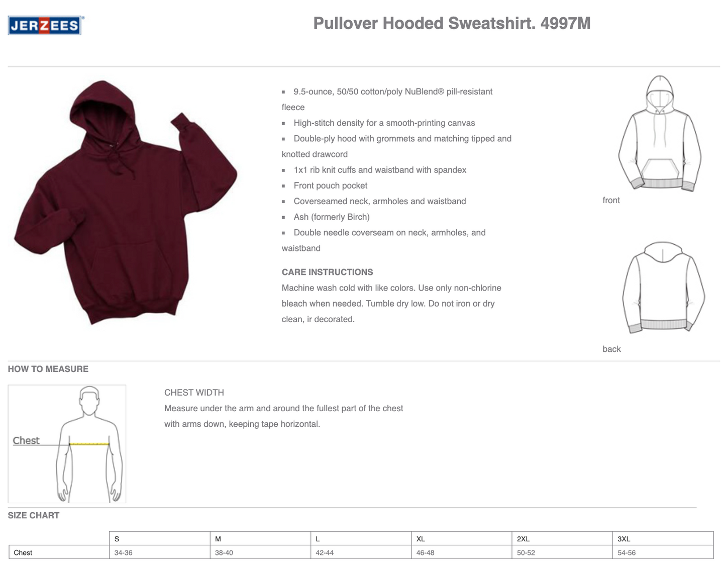 Jerzees® Super Sweats® NuBlend® - Pullover Hooded Sweatshirt