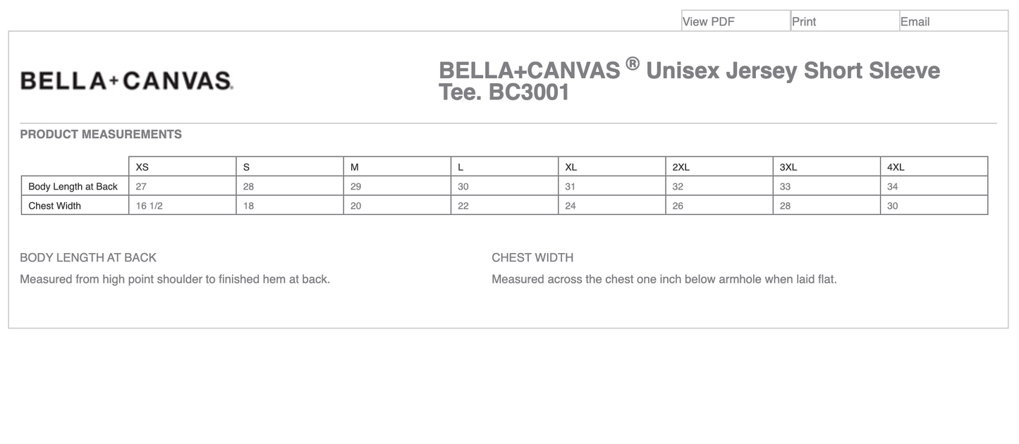 BELLA+CANVAS ® Unisex Jersey Short Sleeve Tee