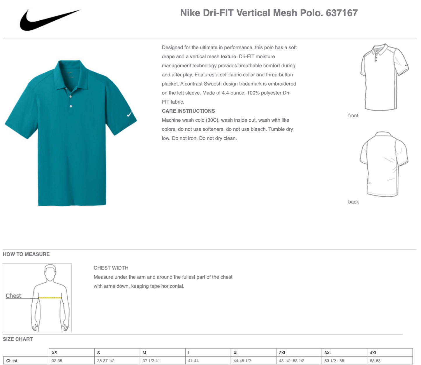 Nike Dri-FIT Vertical Mesh Polo