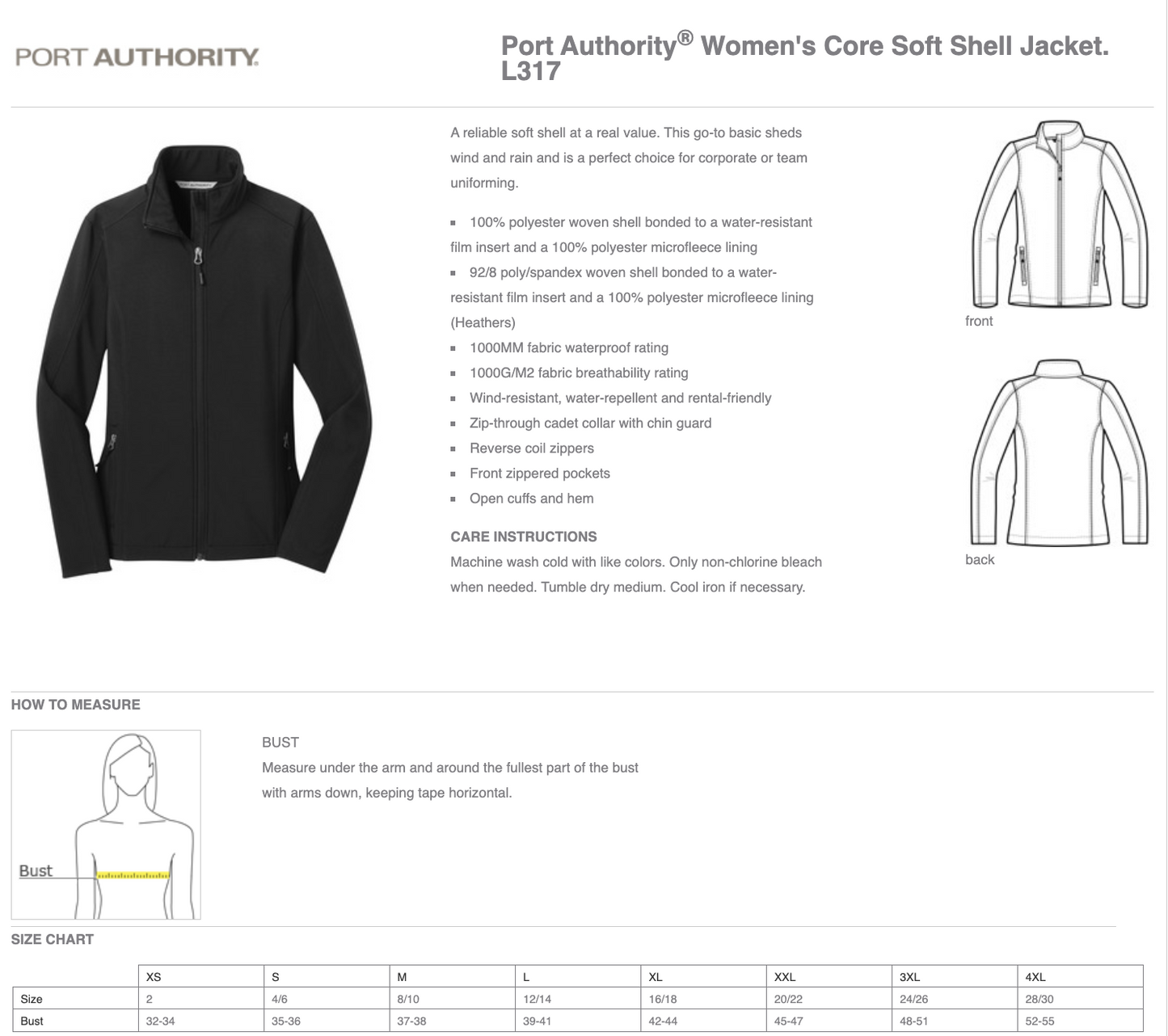 Port Authority® Ladies Core Soft Shell Jacket